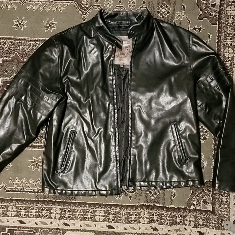 Leather jacket - Red camel